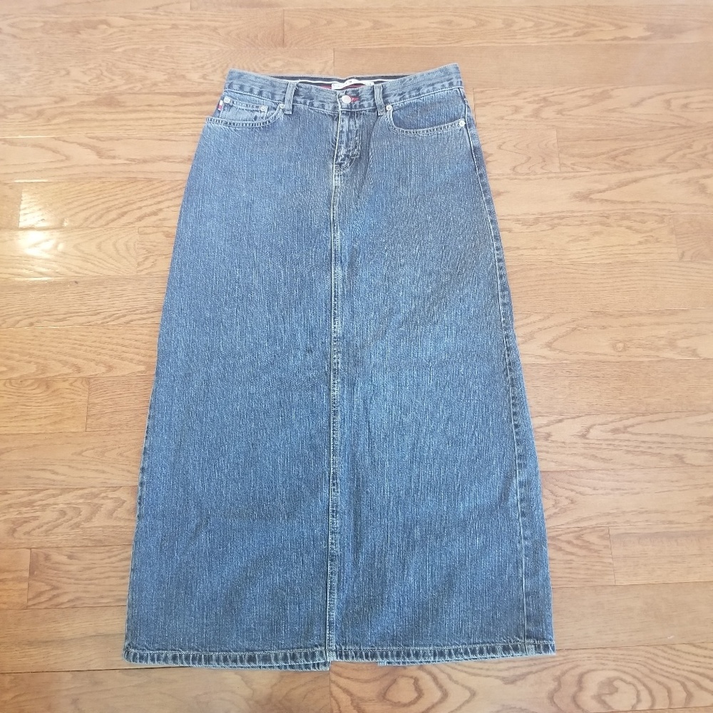 Tommy Hilfiger Long Jean Skirt